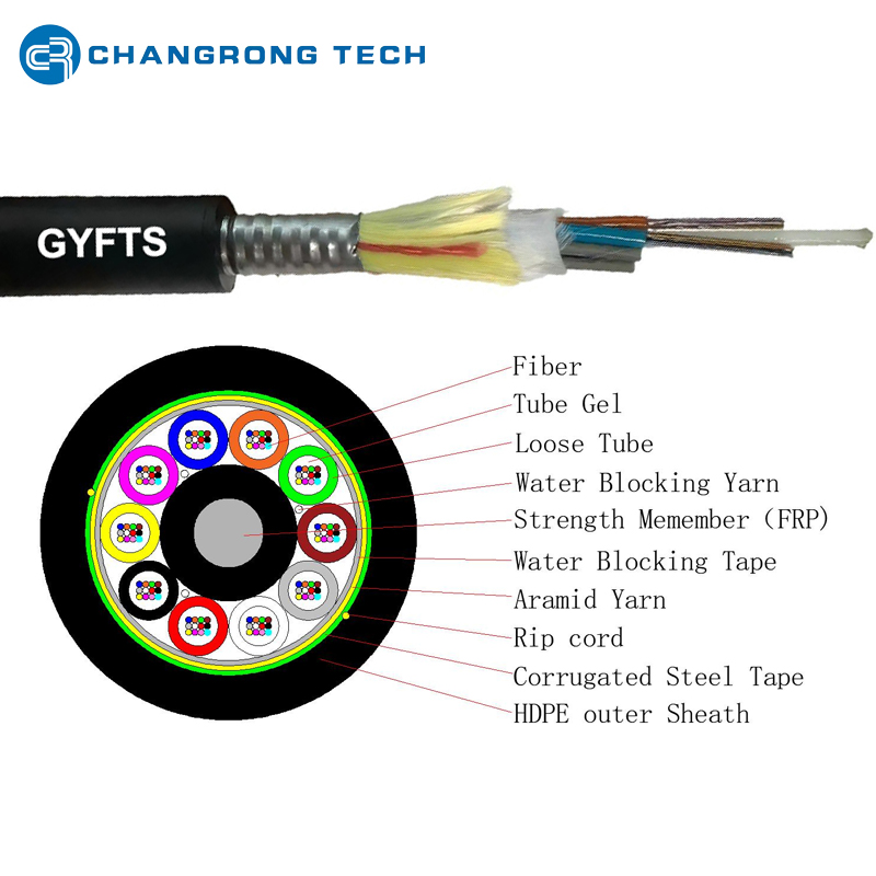 GYFTS CST+Kevlar reinforced cable Cable reforzado GYFTS CST+Kevlar