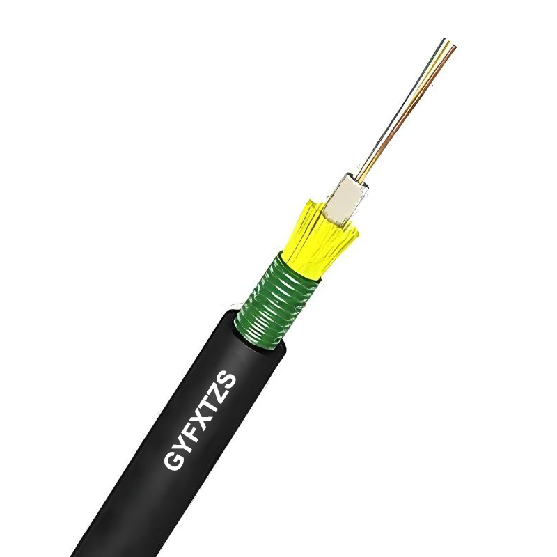 Hilo de aramida ignífugo GYFXTZS + cable de fibra óptica unitubo blindado CST
