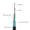 Gyts Tubo suelto con trenzas al aire libre CST cable de fibra óptica de conducto subterráneo blindado
