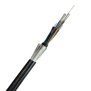 Cable de fibra óptica aéreo antiroedores de hilo de vidrio ADSS 2-288Core