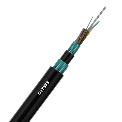 Cable de fibra óptica enterrada de armadura doble CST GYTS53