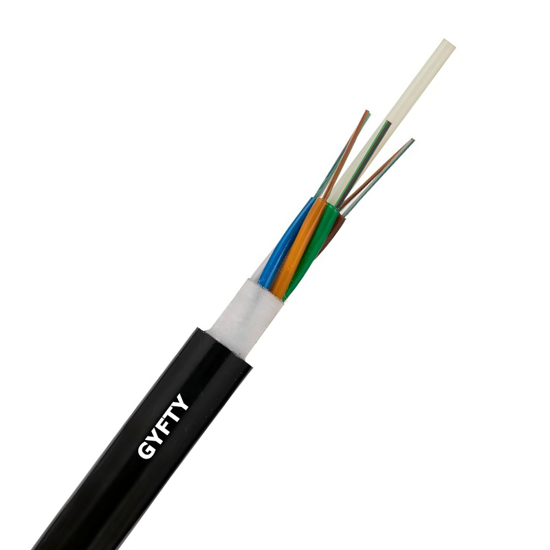 Cable de fibra óptica de conducto aéreo no blindado no metálico al aire libre.