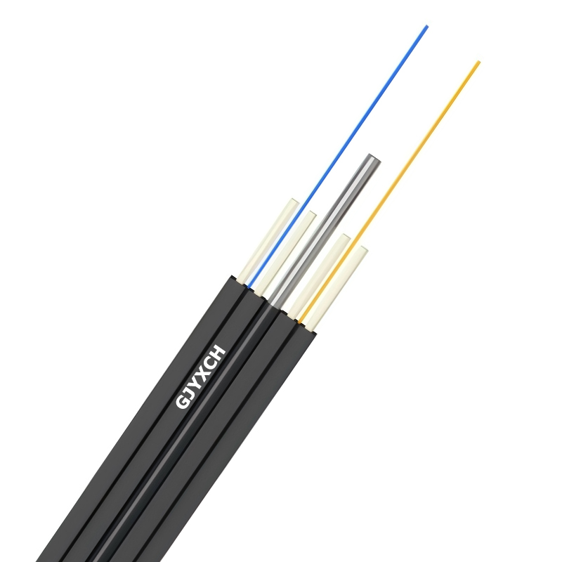 Fibra de doble mosca exterior 2-GJYXCH FTTH Fibra Drop 2,0*8,0 mm