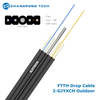 Fibra de doble mosca exterior 2-GJYXCH FTTH Fibra Drop 2,0*8,0 mm