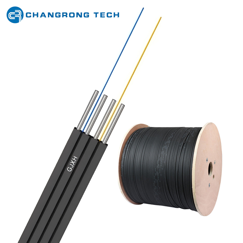 Fibra de doble mosca interior 2-GJXH FTTH Fibra Drop 2,0*6,0 mm