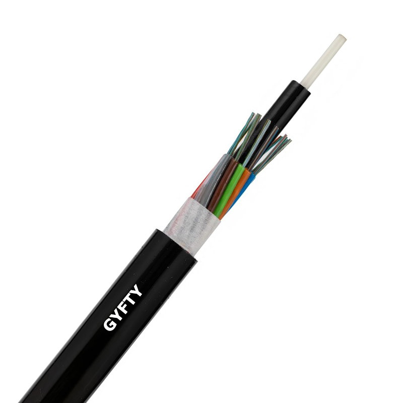 Cable de fibra óptica de conducto aéreo no blindado no metálico al aire libre.