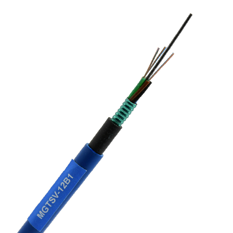 MGTSV Retardante Retardante Tubo suelto CST Armor PVC +PE Cable de fibra óptica de vaina doble para mía