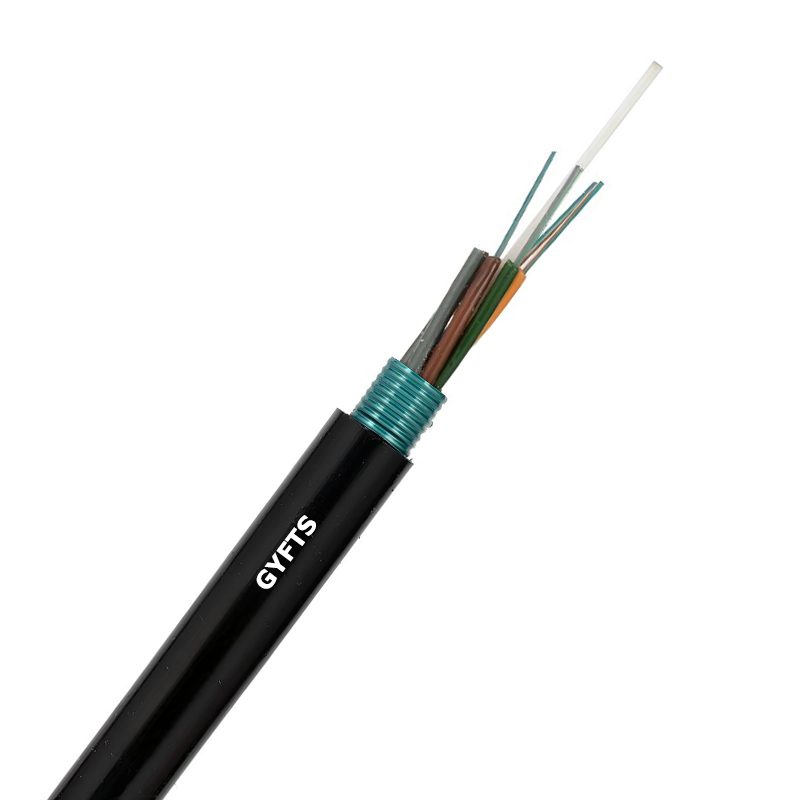 Cable de fibra óptica de fibra subterránea blindada CST de gyfts al aire libre