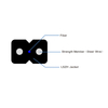 GJXH 2 cables de acero en interiores Fibra Drop bow-type