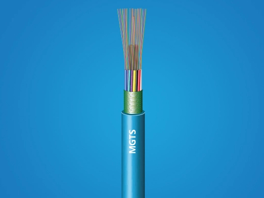 Cable de fibra óptica trenzado ignífugo de armadura CST de tubo suelto MGTS para mina