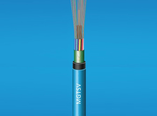 Cable de fibra óptica de doble envoltura de PVC + PE, armadura CST, tubo suelto trenzado ignífugo MGTSV para mina