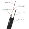 Cable de fibra óptica aéreo autoportante blindado con cinta de acero Uni-Tube central GYXTC8S Mini FIG8
