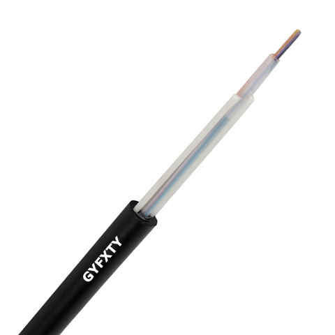 Gyfxty unitube con 2 cable de fibra aérea/conductos de FRP paralelo