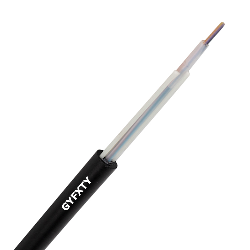 Gyfxty unitube con 2 cable de fibra aérea/conductos de FRP paralelo