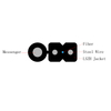 Gjyxch 3 cables de acero al aire libre Fibra Drop