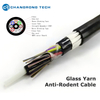 Cable de fibra óptica aéreo antiroedores de hilo de vidrio ADSS 2-288Core