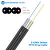 Fibra de doble mosca interior 2-GJXH FTTH Fibra Drop 2,0*6,0 mm