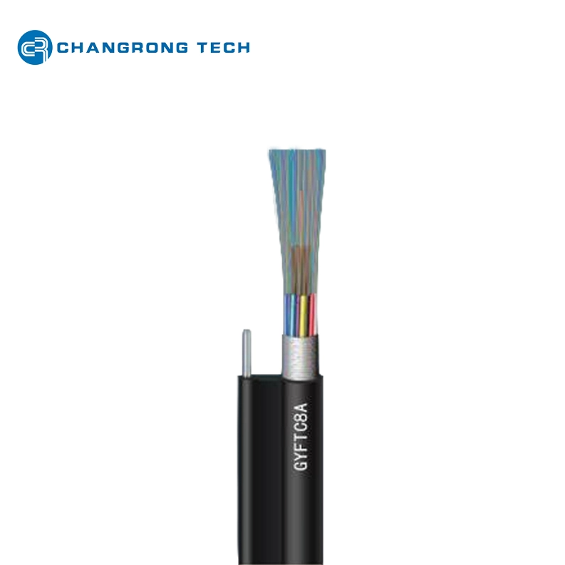 Gyftc8a Tubo suelto varado FRP APL APL Figura 8 cables de acero Cable de fibra óptica de mensajería