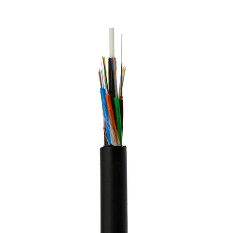 Cable de fibra óptica no blindado de tubo suelto trenzado para exteriores totalmente dieléctrico GYFTY 