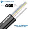 Cable de fibra óptica de caída FTTH de autoayuda mini FIG8 monomodo de GJYXCH 4Core