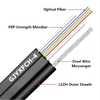 Cable de fribra óptica no metálico monomodo de bajada FIG8 FTTH de GJYXFCH 1,2,4 núcleos FRP