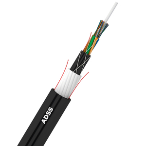 ADSS Anti-Rodent con cable de fribra óptica aéreo al aire libre de la armadura redonda de FRP