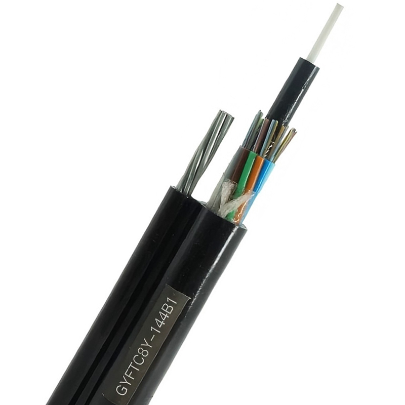 Cable de fibra óptica aéreo figura 8 no blindado y autoportante GYFTC8Y