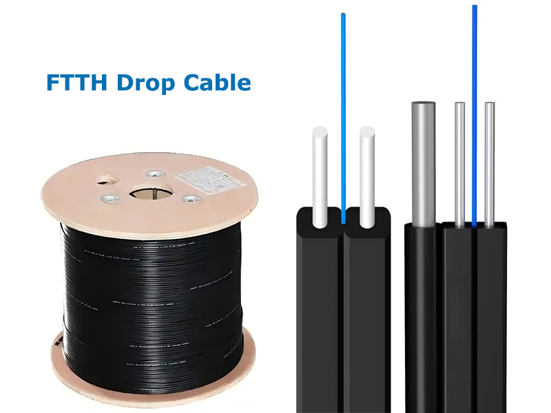 ¿Qué es el cable de fibra óptica de bajada FTTH?